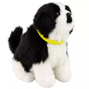 LEAN TOYS Interaktiivne pehme koer pehme karvaga, Border Collie tõug