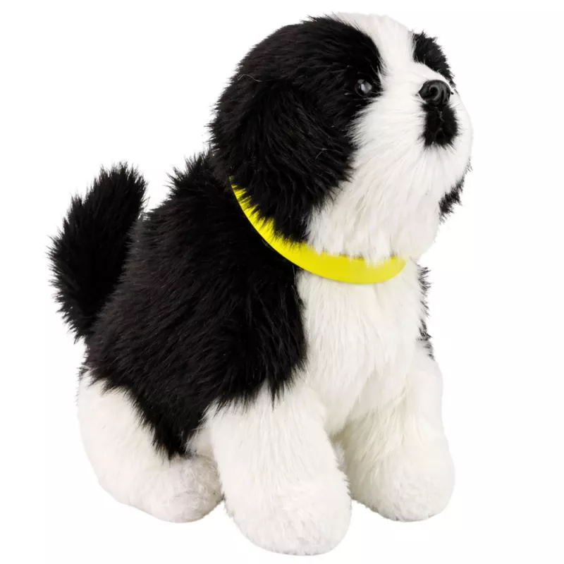 LEAN TOYS Interaktiivne pehme koer pehme karvaga, Border Collie tõug