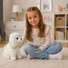 LEAN TOYS Interaktiivne plüüsikoer pehme karvaga tõug puudel – silita tema pead ja õpi tundma tema funktsioone