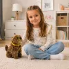 LEAN TOYS Interaktiivne plüüsikoer pehme karvaga – Silitage tema pead ja õppige selle funktsioone