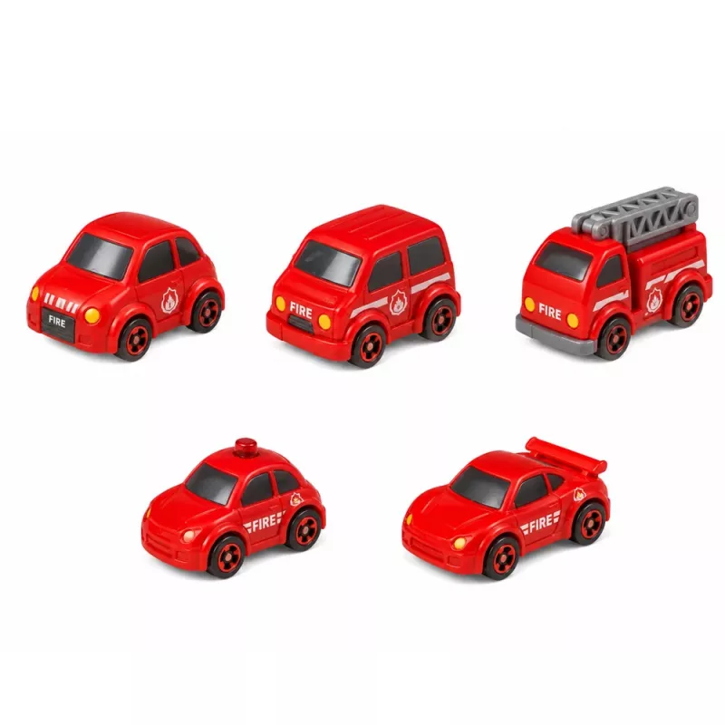LEAN TOYS Interaktiivne Rada Autode Parkimistöökoda Autopesula – Tuletõrje Mängukomplekt 8 autoga