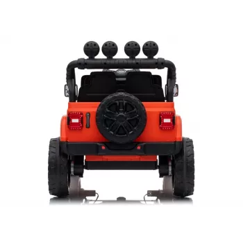 LEAN TOYS Jeep Rubicon DK-JWR558 24V Oranž Akuga Sõiduk koos Vanemate Kaugjuhtimispuldiga