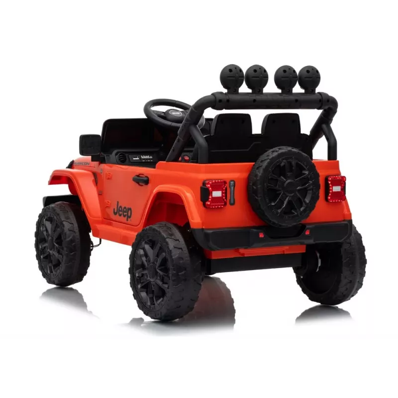 LEAN TOYS Jeep Rubicon DK-JWR558 24V Oranž Akuga Sõiduk koos Vanemate Kaugjuhtimispuldiga