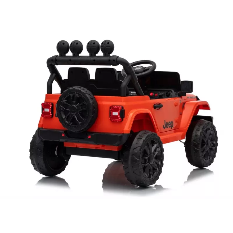 LEAN TOYS Jeep Rubicon DK-JWR558 24V Oranž Akuga Sõiduk koos Vanemate Kaugjuhtimispuldiga