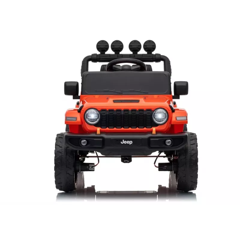 LEAN TOYS Jeep Rubicon DK-JWR558 24V Oranž Akuga Sõiduk koos Vanemate Kaugjuhtimispuldiga