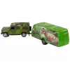 LEAN TOYS Jeep Sõidukikomplekt koos Dinosauruse Haagisega