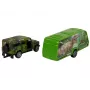 LEAN TOYS Jeep Sõidukikomplekt koos Dinosauruse Haagisega