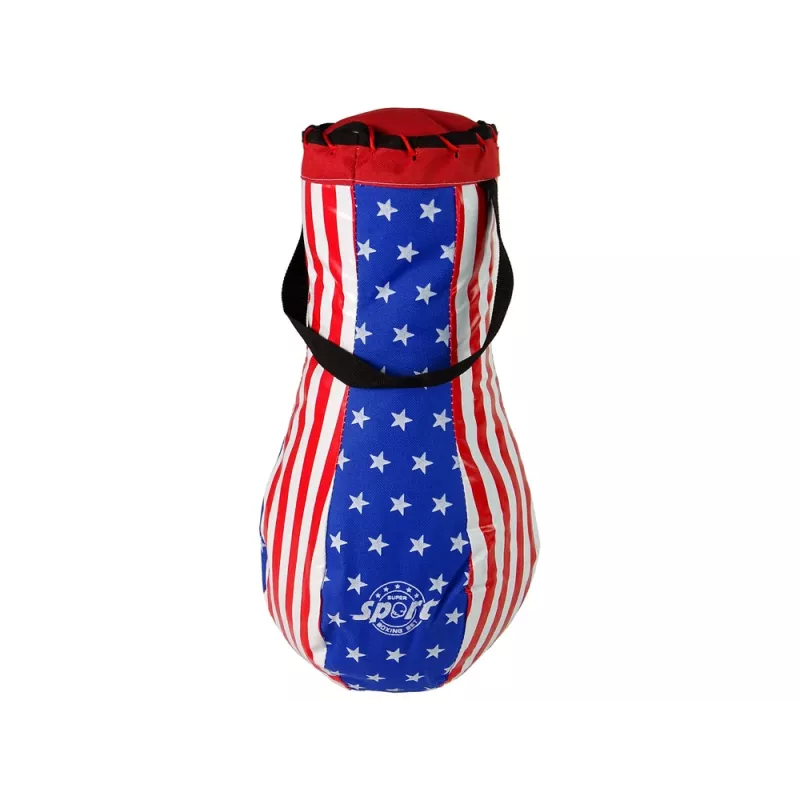 LEAN TOYS Kids Punch Bag Kit Childrens Mega Boxing Set + Gloves Boxing Bag Set 40 cm