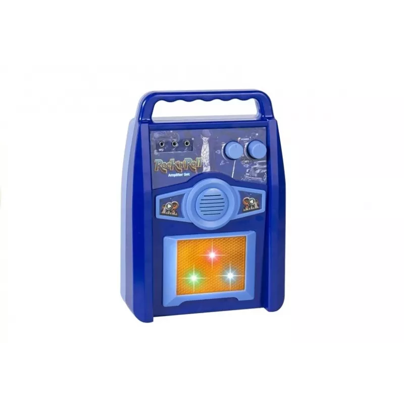 LEAN TOYS laste mängukitarr võimendi mikrofoni MP3 sisendiga - 3+ aastat muusikariistade komplekt