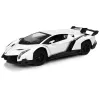 LEAN TOYS Lamborghini Veneno 1:24 Kaugjuhitav Auto, Valge, 2.4GHz ja Tuledega