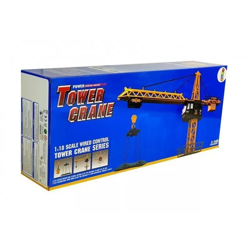 LEAN TOYS Suur ehituskraana reguleeritava kaugjuhitava konksuga 182 cm