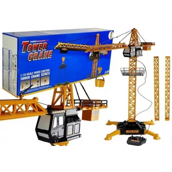 LEAN TOYS Suur ehituskraana reguleeritava kaugjuhitava konksuga 182 cm