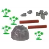 LEAN TOYS Suur loomafiguuride komplekt Metsloomad Safaril + Tarvikud 34 elementi