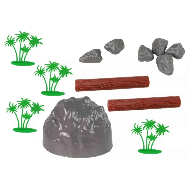 LEAN TOYS Suur loomafiguuride komplekt Metsloomad Safaril + Tarvikud 34 elementi