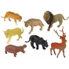 LEAN TOYS Suur loomafiguuride komplekt Metsloomad Safaril + Tarvikud 34 elementi