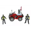 LEAN TOYS Suur tuletõrjekomplekt tuletõrjeauto kujundite ja kiivriga lastele