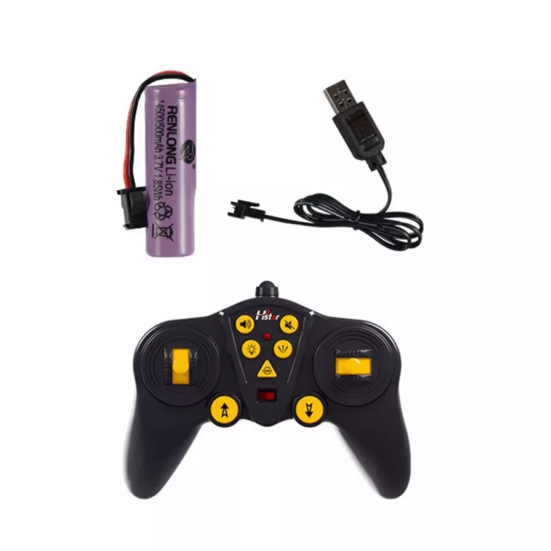 LEAN TOYS Large Lora puksiirveok kaugjuhitav RC 2.4G 6CH punane