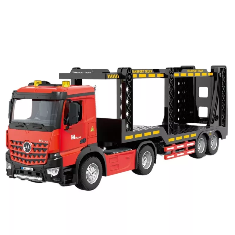 LEAN TOYS Large Lora puksiirveok kaugjuhitav RC 2.4G 6CH punane