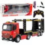LEAN TOYS Large Lora puksiirveok kaugjuhitav RC 2.4G 6CH punane