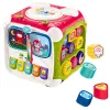 LEAN TOYS Large Multifunctional Educational Cube Piano Sorter Drum – Interactive 6-Sided Activity Toy with Lights, Sounds, Bead Maze, and Shape Sorter