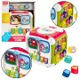 LEAN TOYS Large Multifunctional Educational Cube Piano Sorter Drum – Interactive 6-Sided Activity Toy with Lights, Sounds, Bead Maze, and Shape Sorter