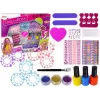LEAN TOYS Suur küünelakikomplekt küünelakkide, kleebiste ja eraldajatega