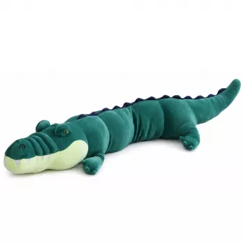 LEAN TOYS Suur pehme krokodillimaskott kaisulelu realistlik roheline 150 cm