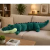 LEAN TOYS Suur pehme krokodillimaskott kaisulelu realistlik roheline 150 cm