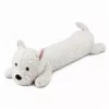 LEAN TOYS suur pehme lääne-mäestikukoer kaisumänguasi maskott valge 90 cm
