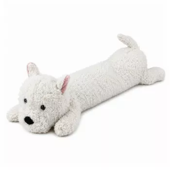 LEAN TOYS suur pehme lääne-mäestikukoer kaisumänguasi maskott valge 90 cm