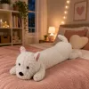 LEAN TOYS suur pehme lääne-mäestikukoer kaisumänguasi maskott valge 90 cm