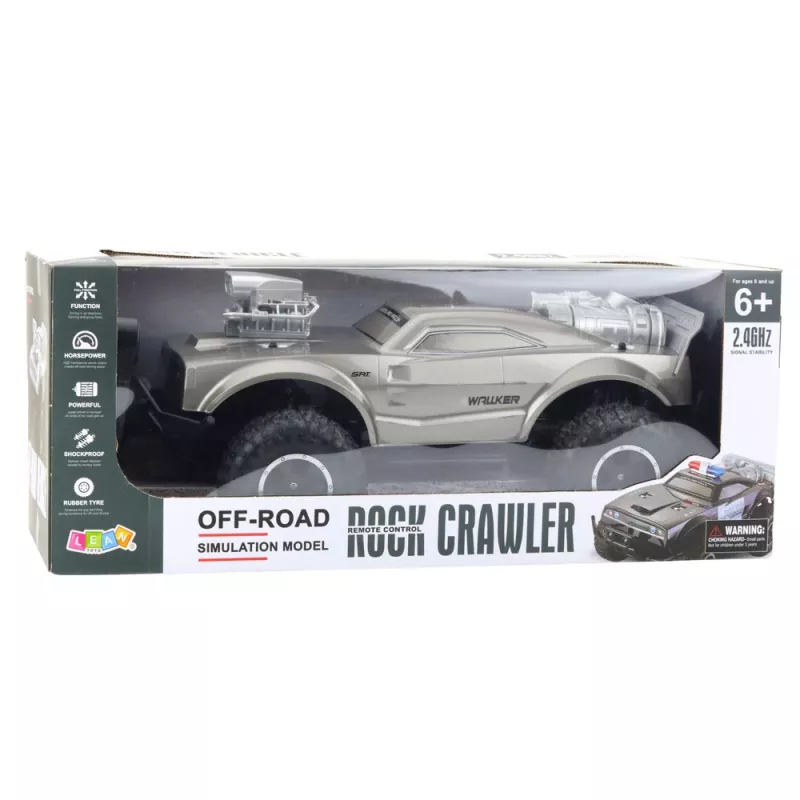LEAN TOYS Suur kaugjuhtimisega maastikuauto RC hõbedane 1:8