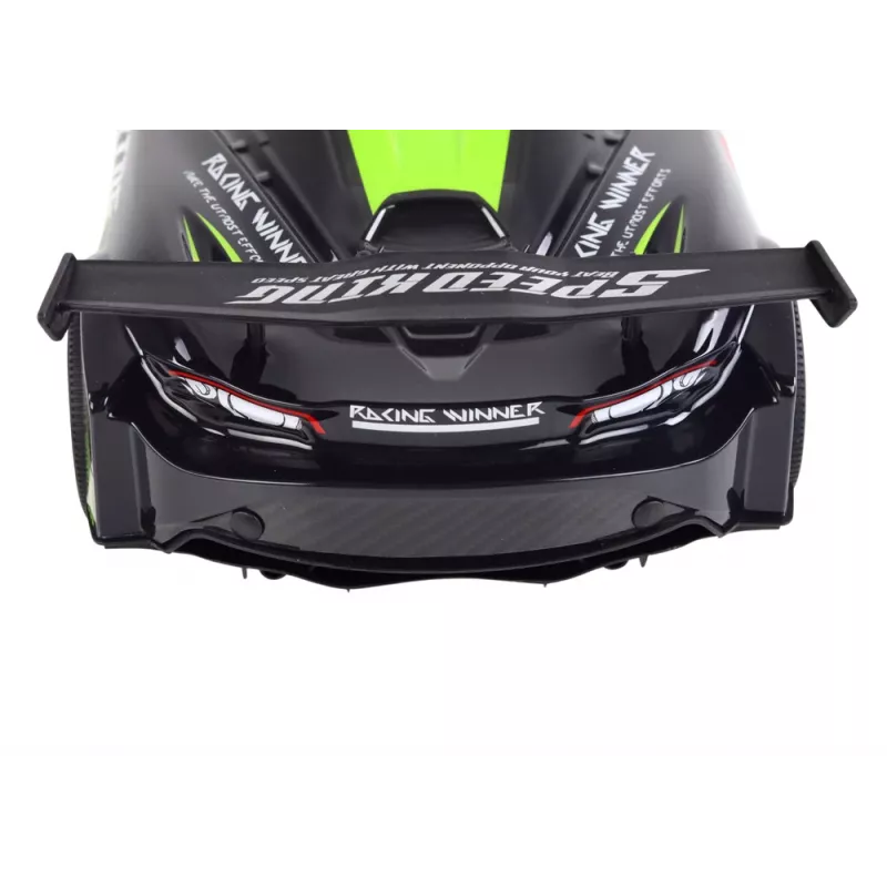 LEAN TOYS Suur Kaugjuhitav Sportauto 1:10 Roheline ja Must