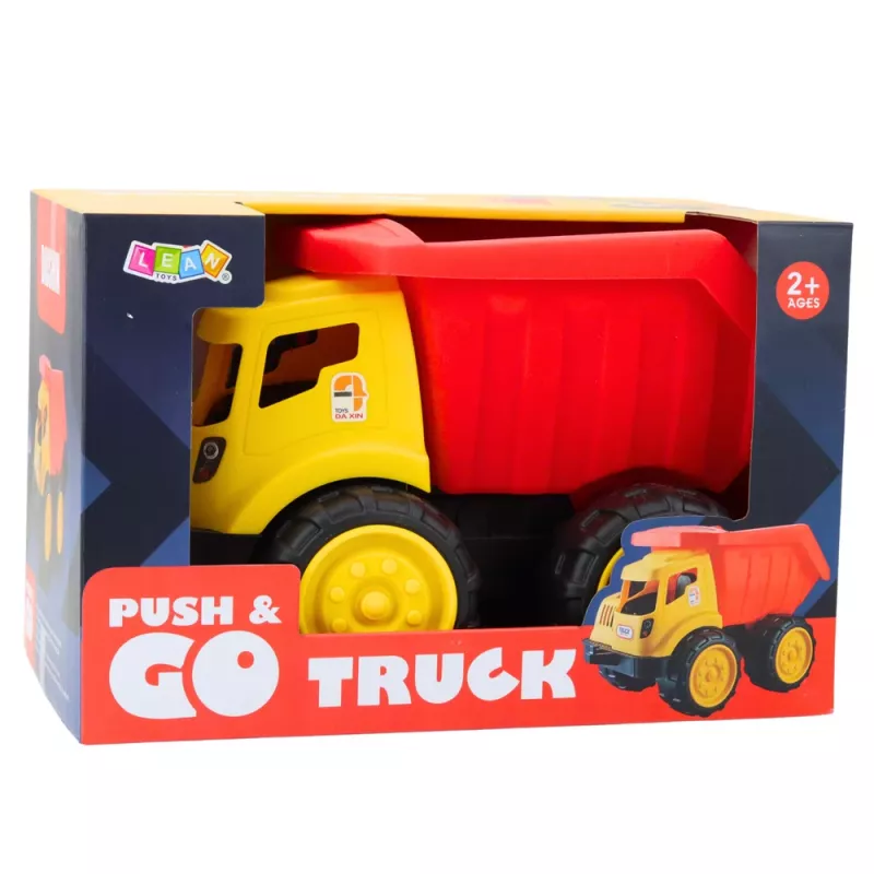 LEAN TOYS Suur kallur lastele liivaehitus Punane-kollane
