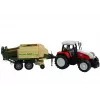 LEAN TOYS Suur traktor haagisega Põllumajandusmasin 65 cm