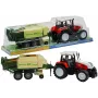 LEAN TOYS Suur traktor haagisega Põllumajandusmasin 65 cm
