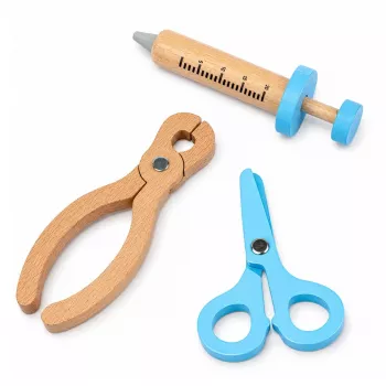 LEAN TOYS Väikese Arsti Komplekt - Meditsiinitööriistad - Ehtsad Aksessuaarid - 36 tk.