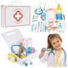 LEAN TOYS Väikese Arsti Komplekt - Meditsiinitööriistad - Ehtsad Aksessuaarid - 36 tk.