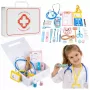 LEAN TOYS Väikese Arsti Komplekt - Meditsiinitööriistad - Ehtsad Aksessuaarid - 36 tk.