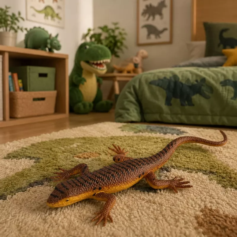 LEAN TOYS Eluspoegiv Sisalik Kummist Kujuke Venitatav Realistlik 12,5 cm