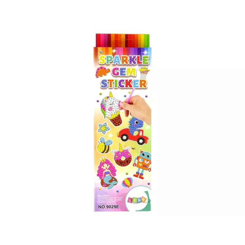 LEAN TOYS Llamas Animals Mosaic Diamond Embroidery Sticker Set