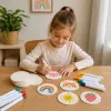 LEAN TOYS Magic 3D maalimispaber DIY puidumassist kettad 20 tk 6 cm