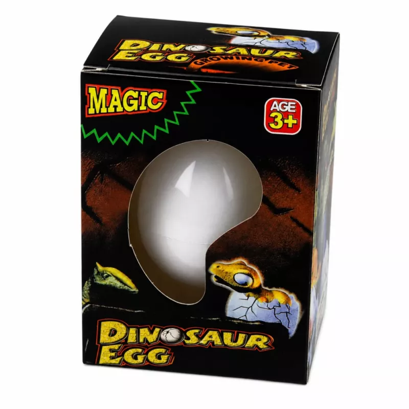 LEAN TOYS Magic Egg Kooruv Dinosauruse Muna Veega Valge 6,5 cm
