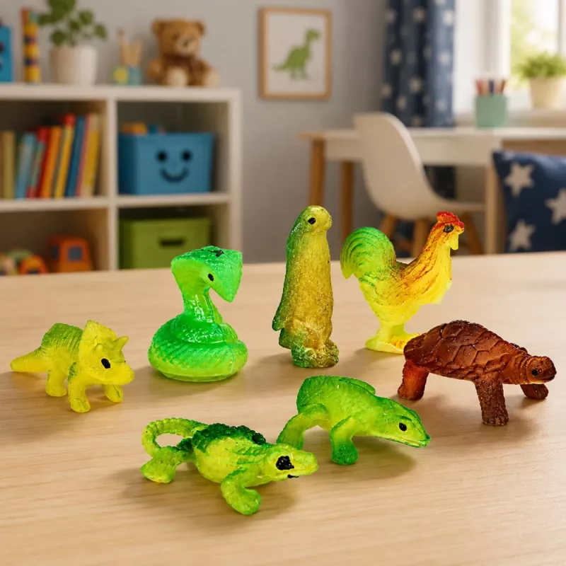 LEAN TOYS Magic Egg Kooruv Dinosauruse Muna Veega Valge 6,5 cm