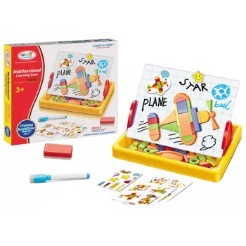 LEAN TOYS Magnetiline tahvel geomeetriliste kujundite joonistamiseks