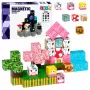 LEAN TOYS Magnetilised ehitusklotsid 50-osaline komplekt – 3D piksel ükssarviku kuubikud, ABS plastik, loominguline ehitusmänguasi