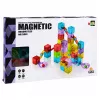 LEAN TOYS magnetilised ehitusklotsid 60 tk - värviline kuubiku palli raja ehituskomplekt