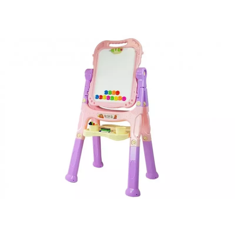 LEAN TOYS Magnetiline tahvel sinine punane tarvikutega
