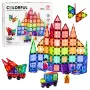 LEAN TOYS magnetilised ehitusklotsid 3D paneelid loov STEM värviline 100 tk