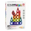 LEAN TOYS magnetilised ehitusklotsid 3D paneelid loov STEM värviline 27 tk
